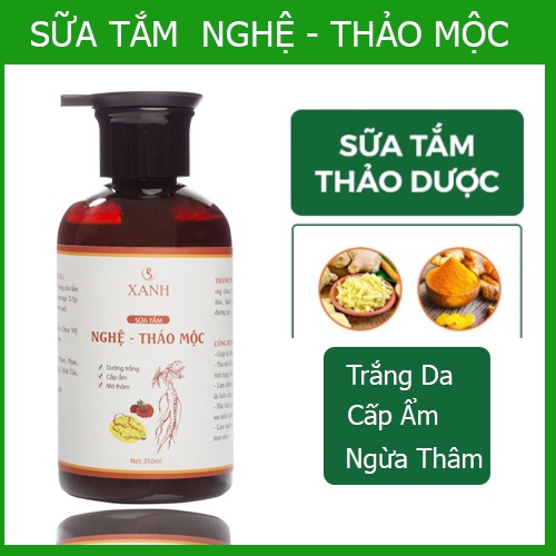 Sữa Tắm Thảo Dược Nghệ, Gừng Trắng Da Giữ Ấm Cơ Thể 350ml | BigBuy360 - bigbuy360.vn