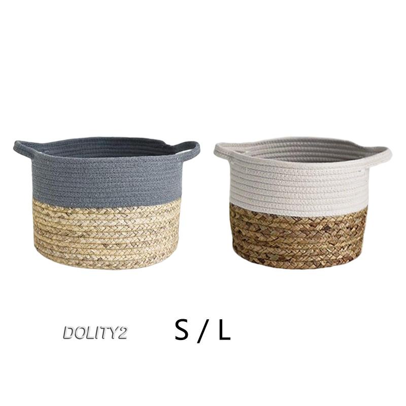 [Dolity2] Giỏ Đan Mây Cotton Lót Sàn Phòng Khách Gia Đình