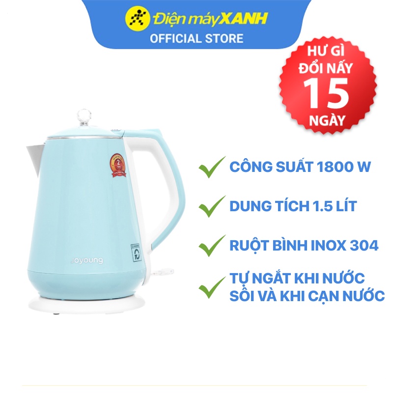 [Mã ELHADEV giảm 4% đơn 300K] Bình siêu tốc Joyoung 1.5 lít K15-F628