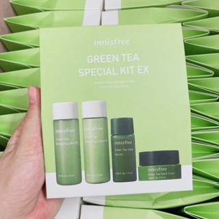 Bộ sản phẩm dưỡng da trà xanh innisfree green tea special kit 4 món.