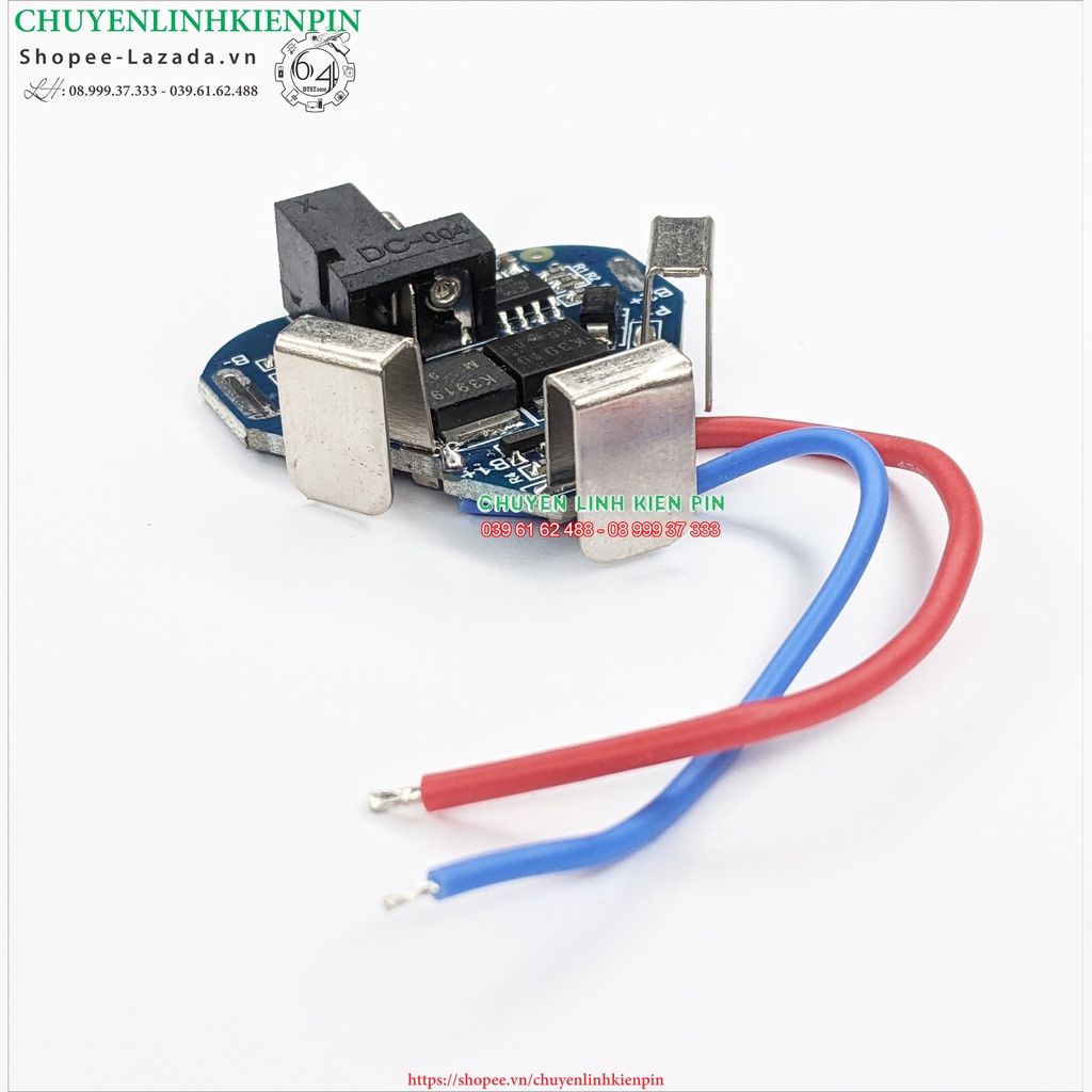 Mạch tam giác -  bảo vệ pin 3S 12V6 22A lắp vỏ TQ