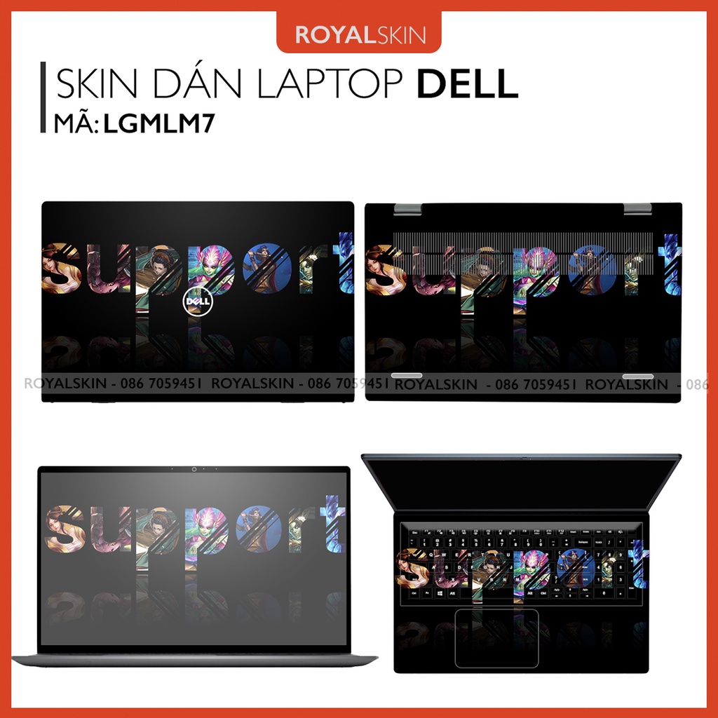 Skin dán Laptop DELL In Hình LOL - Liên Minh Huyền Thoại Bộ 2 -Nhận in theo yêu cầu