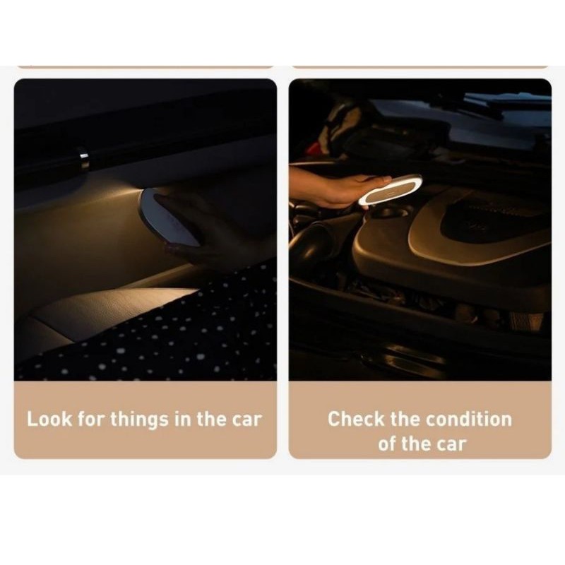 Đèn đọc sách pin sạc dùng trong xe hơi Baseus Bright Car Reading Light- New 100% LV832