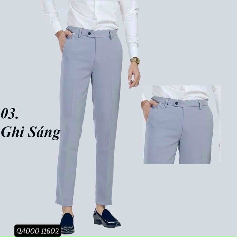 Quần tây nam dáng côn bốn mầu phong cách hàn quốc, Quần âu xuất khẩu lịch sự dễ mặc btshop từ 28 đến 34