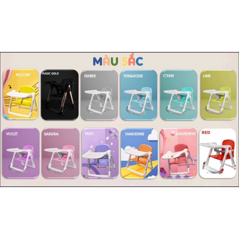 GHẾ ĂN DẶM GẤP GỌN APRAMO 🇬🇧