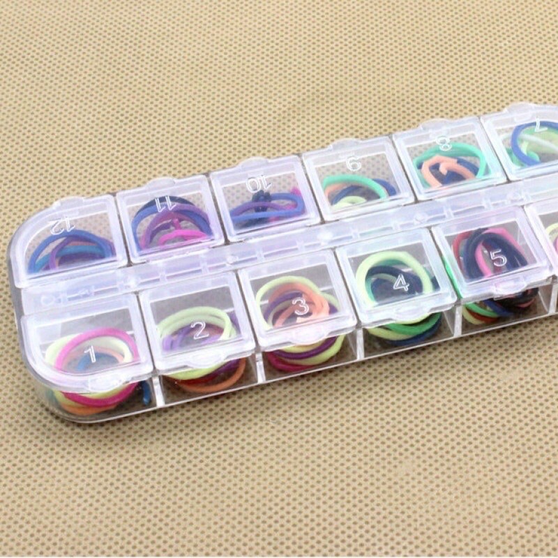 Khay nhựa 12 ô đựng đá nail charm-hộp nhựa