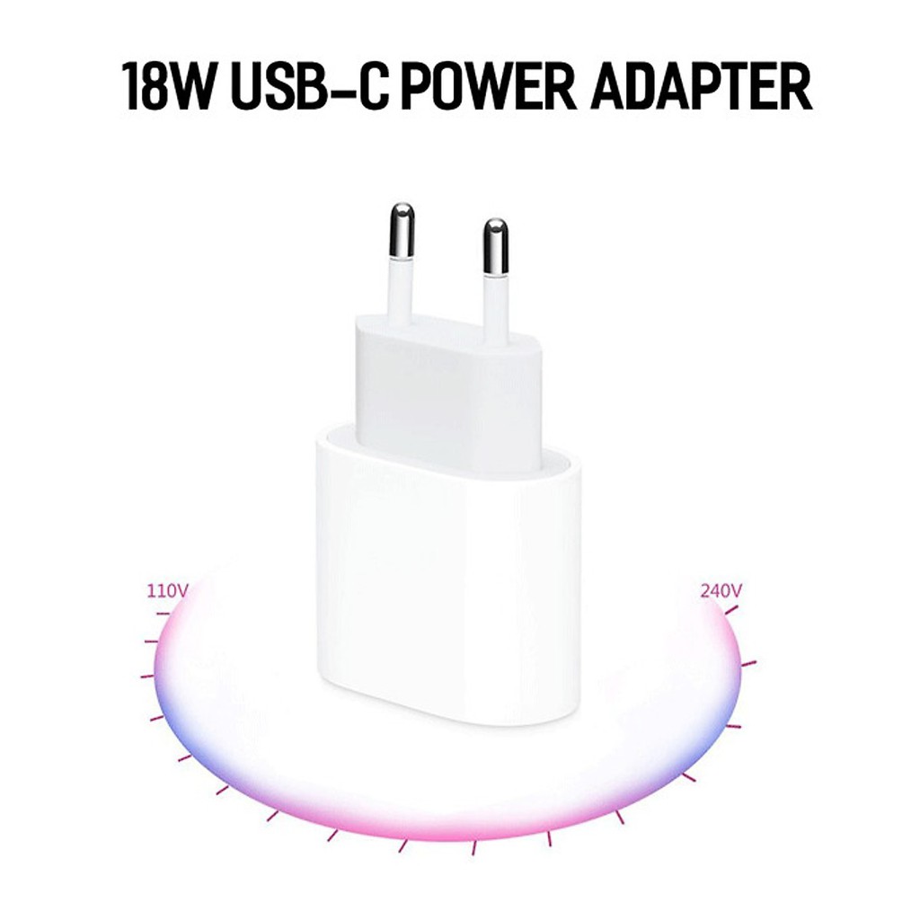 Bộ sạc nhanh ⚡ FREE SHIP ⚡Bộ sạc Iphone 18W công nghệ sạc siêu nhanh PD, cáp sạc nhanh USB-TypeC