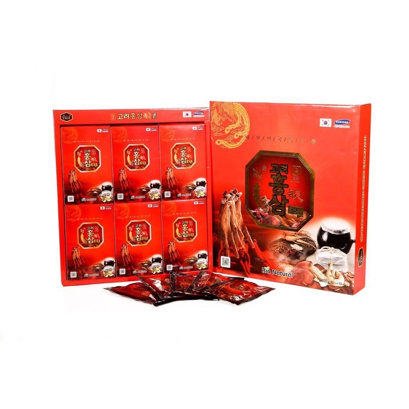 Nước Hồng Sâm Thuốc Bắc Hàn Quốc Hộp 30 gói - Hàng mới về