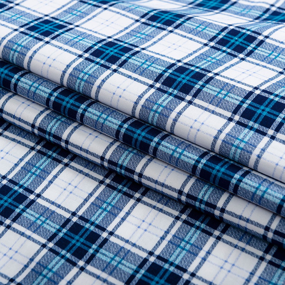 Áo Sơ Mi Nam Công Sở Trung Niên Thương Hiệu ANTON Ngắn Tay Kẻ Caro Xanh Cotton V818 | BigBuy360 - bigbuy360.vn