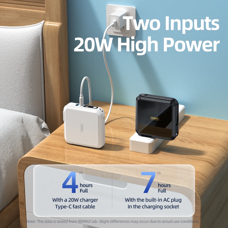 Pin sạc dự phòng Remax RPP-276 15000mAh 22.5W kiêm củ sạc và giá đỡ đa năng - Nhất Tín Computer