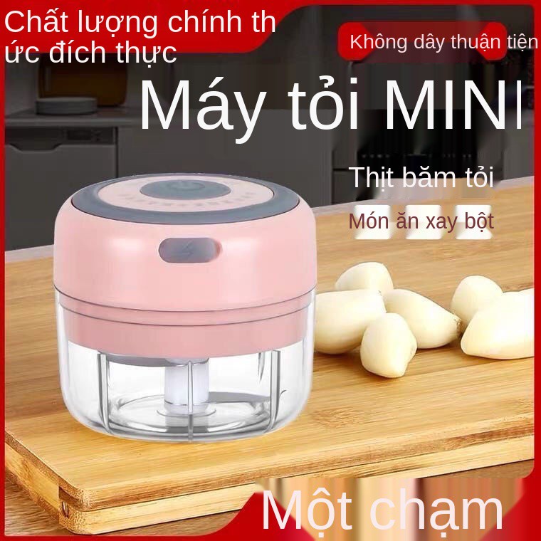 Máy làm tỏi gia dụng mini dùng điện nhà bếp đa chức năng cắt rau củ khuấy nghiền nhỏ