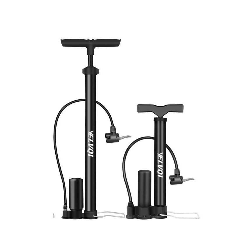 Convenient 120 PSI / 140PSI high-pressure bicycle pump with voltmeter