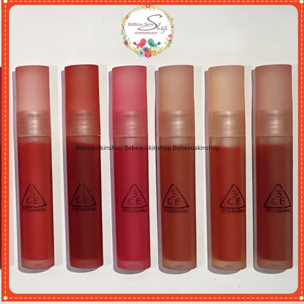 Son Tint 3CE Blur Water Tint [ Bebeau ] Son Kem Cho Viền Môi Mờ Ảo Không Lem Sepia