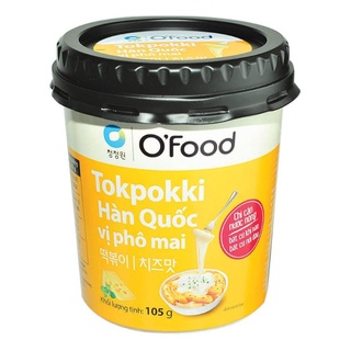 Bánh gạo tokpokki hàn quốc ăn liền vị phô mai o'food ly 105g