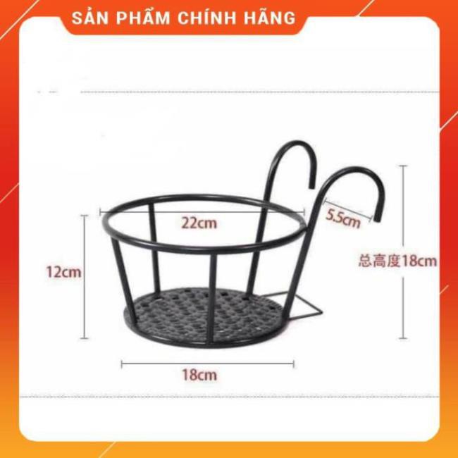 [HÀNG SIÊU TỐT] GIÁ SẮT TREO GIỎ HOA BAN CÔNG (được chọn màu)