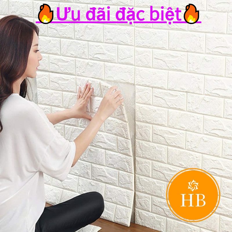 🔥Ưu đãi đặc biệt🔥 Miếng xốp dán tường giả gạch cách âm/ cách nhiệt 35*30CM