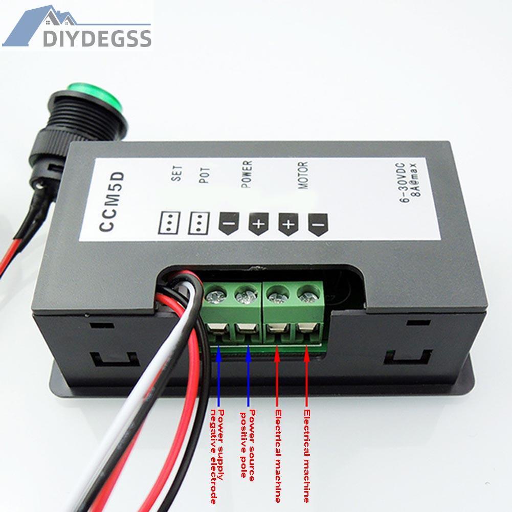 Diydegss2 CCM5D Digital Display LED 6V 12V 24V  PWM Motor Controller Speed Regulator