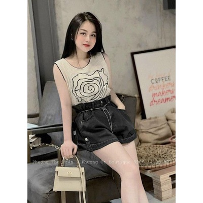 Áo Lưới Nữ 3 Lỗ - Thêu Hoa Viền Xinh - Hàng Quảng Châu