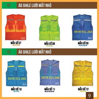 ÁO GiLe PHẢN QUANG (Áo Gile Túi Hộp)