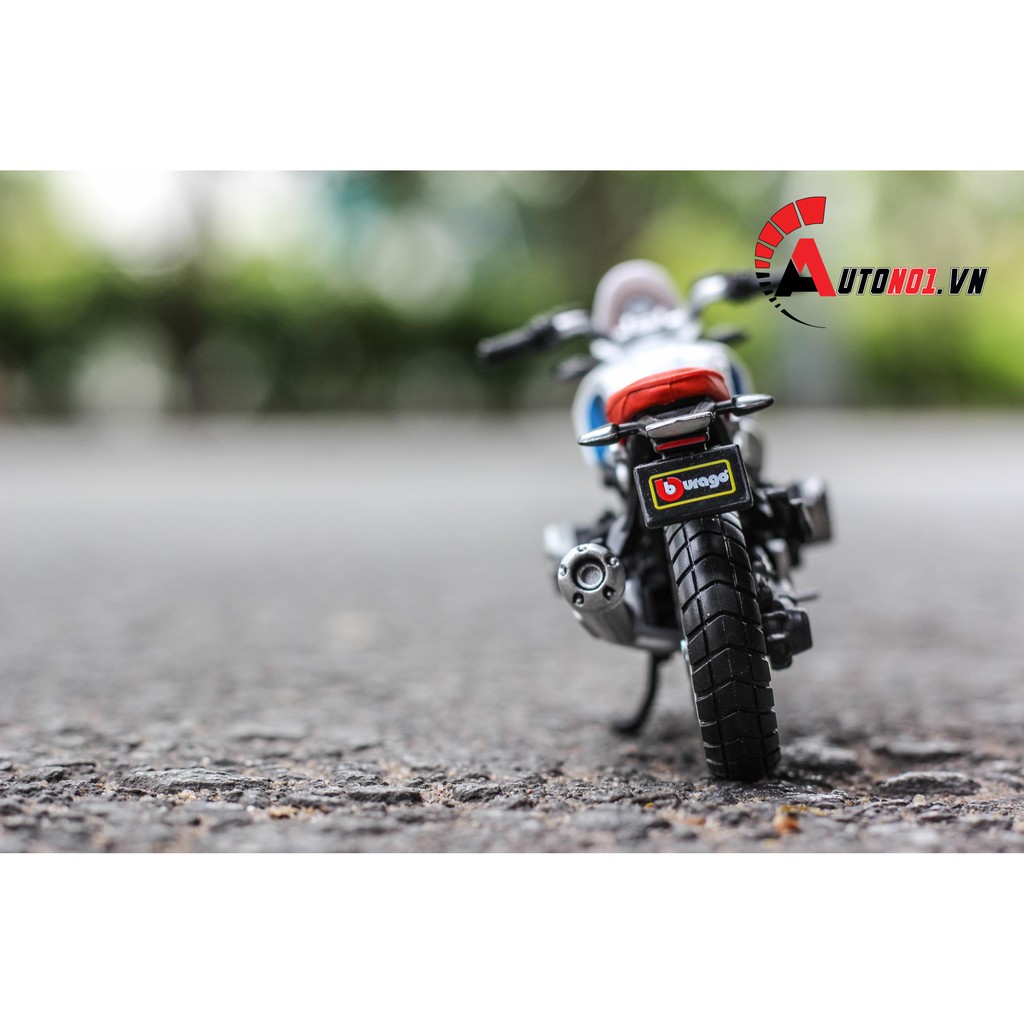 MÔ HÌNH XE BMW R NINE T URBAN GS 1:18 BBURAGO 6681