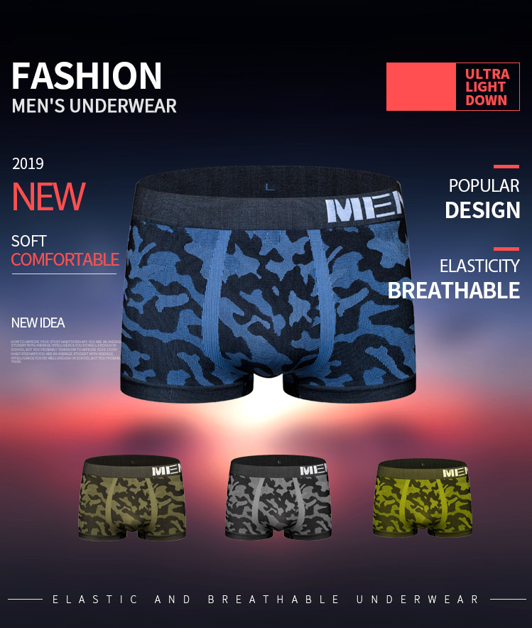 Bộ 4 Quần Lót Boxer Cotton Chất Lượng Cao Cho Nam M0039