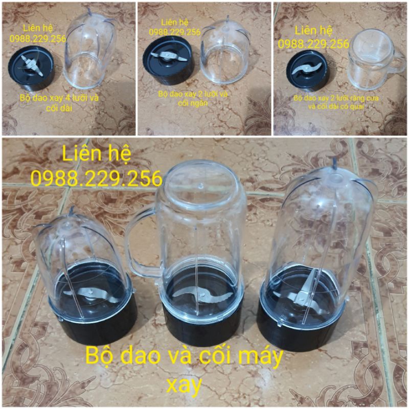 Phụ kiện bộ dao xay và cối máy xay magic