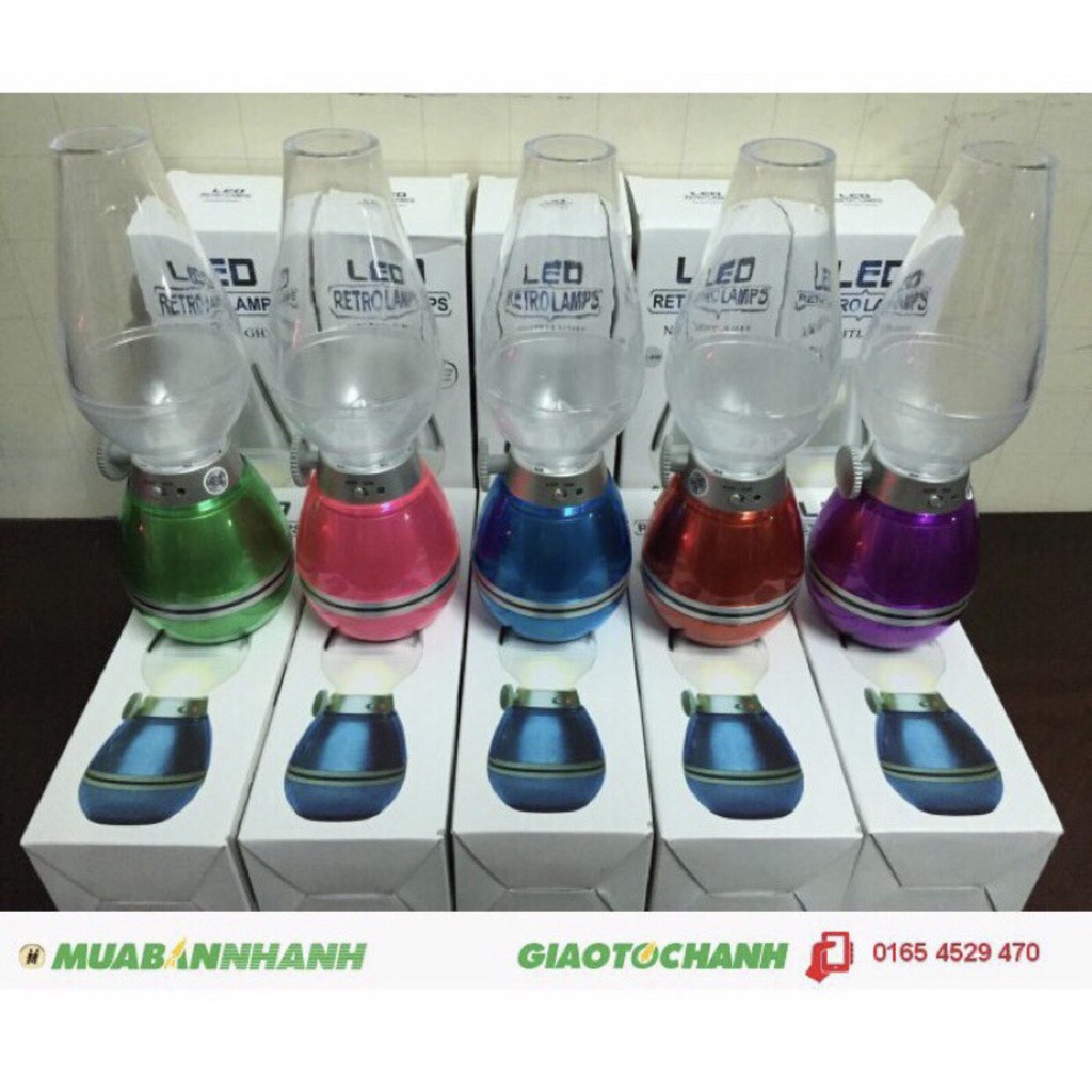 Đèn Dầu cảm ứng Điện Tử LED Thổi Tắt khi bật - Đèn dầu cảm ứng không khói khi thổi