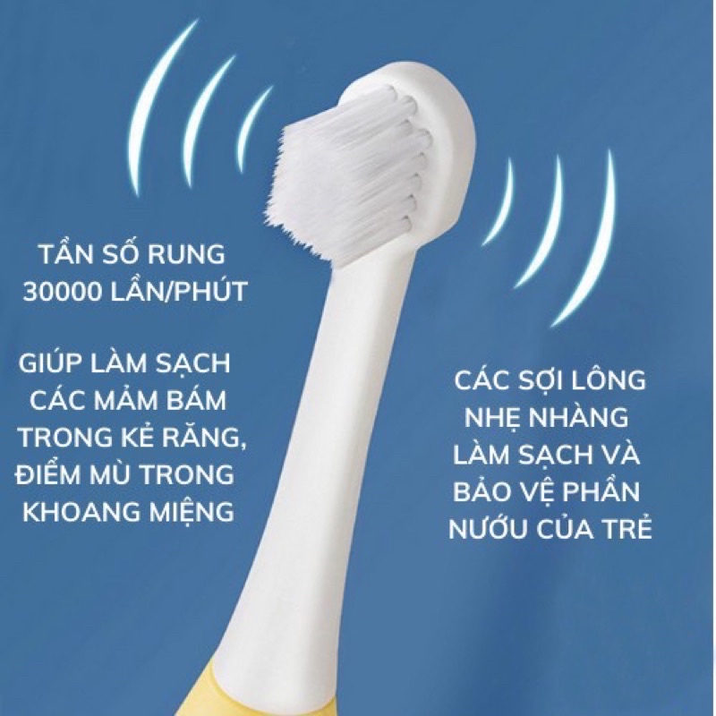 Bàn chải điện cho bé đánh răng tự động bàn chải trẻ em kids