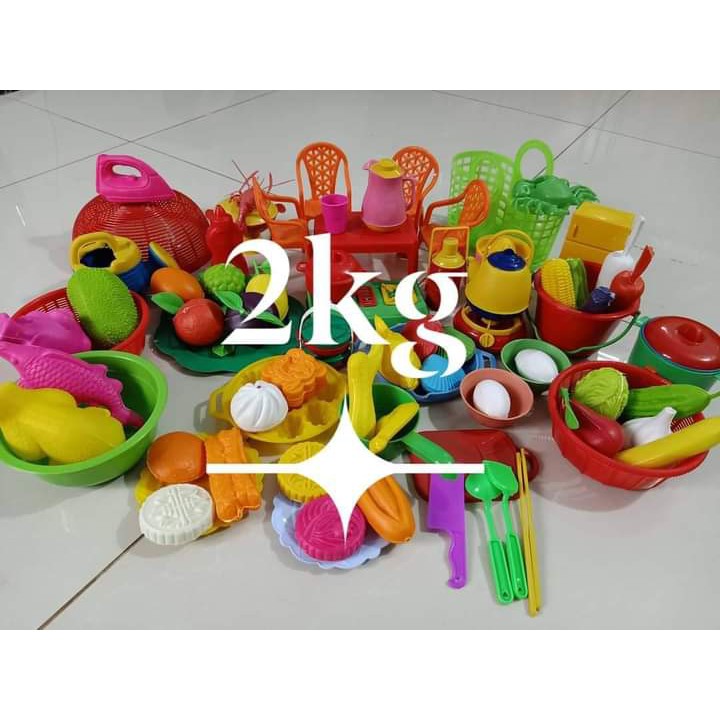 Set 2 kg Đồ chơi Cân Kí Nhựa Chợ Lớn