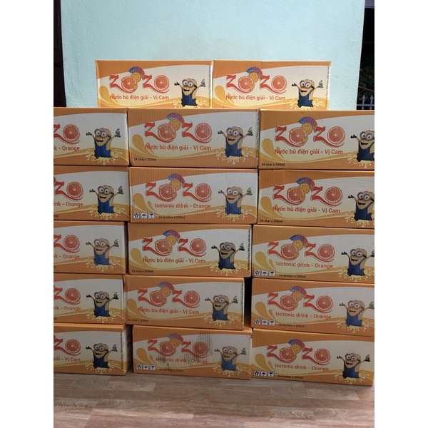 Lốc 6 chai bù nước bù điện giải zozo vị cam