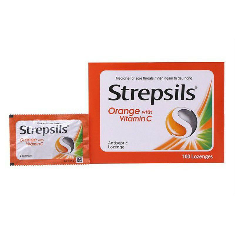 kẹo ngậm strepsil vỉ 2 viên