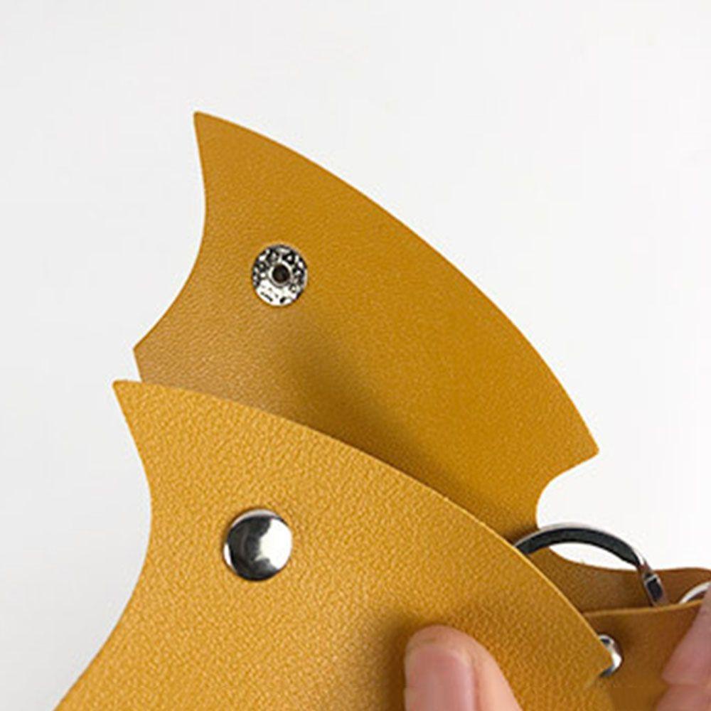 Ví Đựng Chìa Khóa Xe Hơi Mini Bằng Da Handmade Kiểu Dáng Đơn Giản