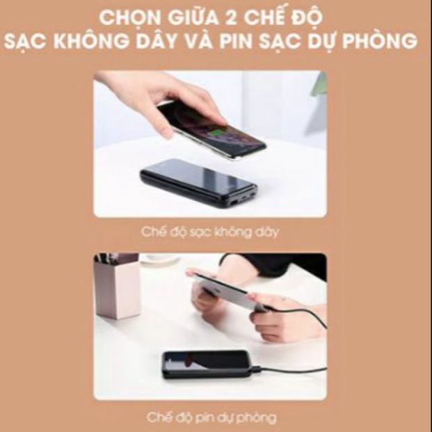 [CHÍNH HÃNG SẠC KO DÂY] Sạc dự phòng không dây Remax Rpp-133 10.000mah