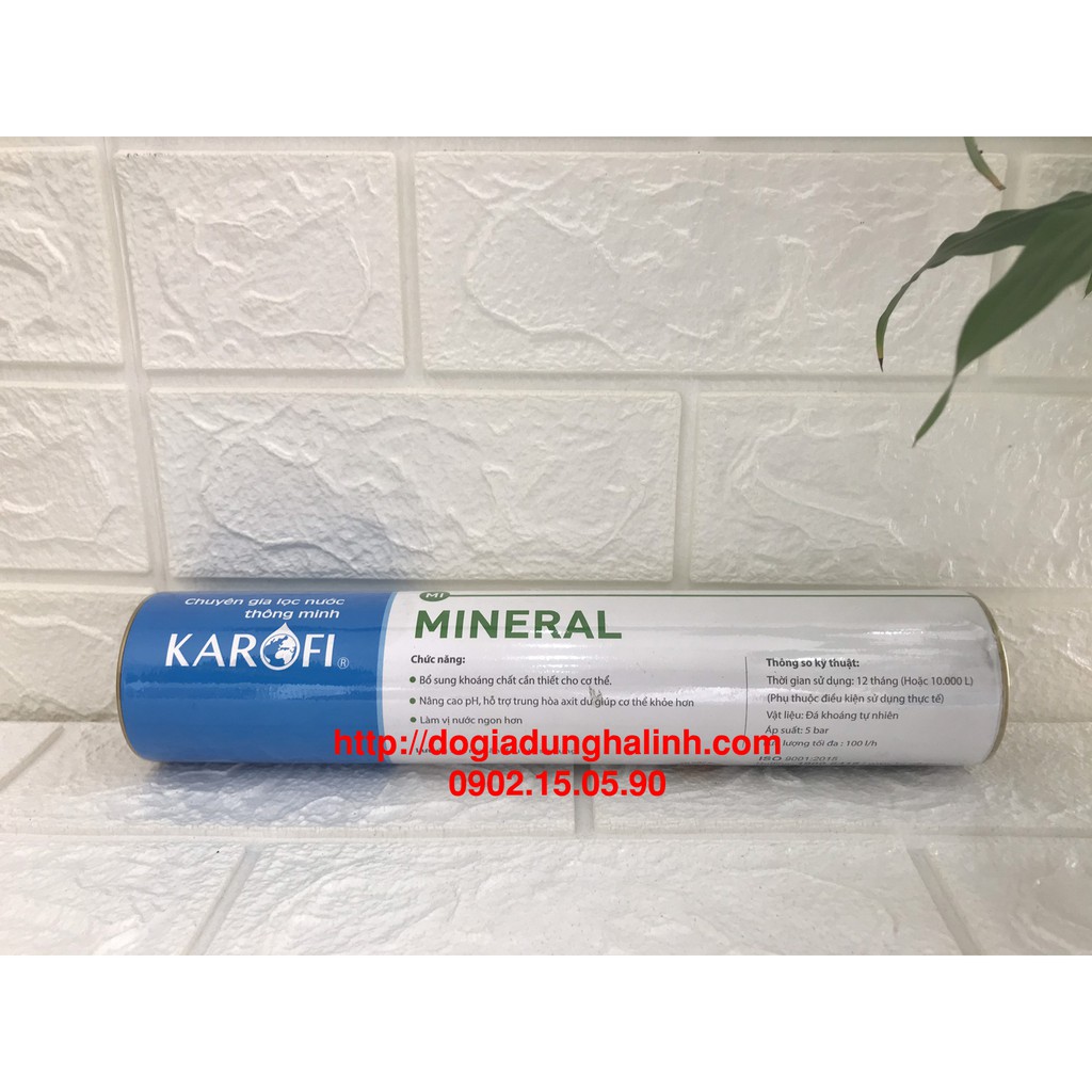 Lõi lọc nước số 6 Karofi Mineral, Chất liệu khoáng đá tự nhiên