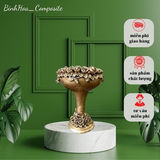 Bình hoa bát đại s1 s2 composite, lọ cắm hoa cao cấp, bệ cắm hoa