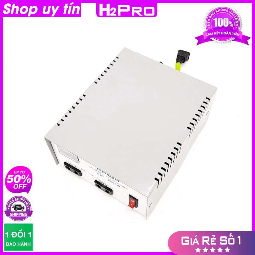 [RẺ VÔ ĐỊCH] Biến áp tự ngẫu Kawa 2000W H2Pro, bộ đổi nguồn 220v sang 110v, 100V 2000w chính hãng