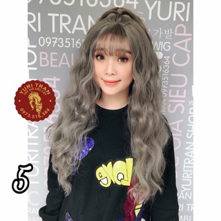 Tóc giả YuriTran- Bộ xù xám nâu
