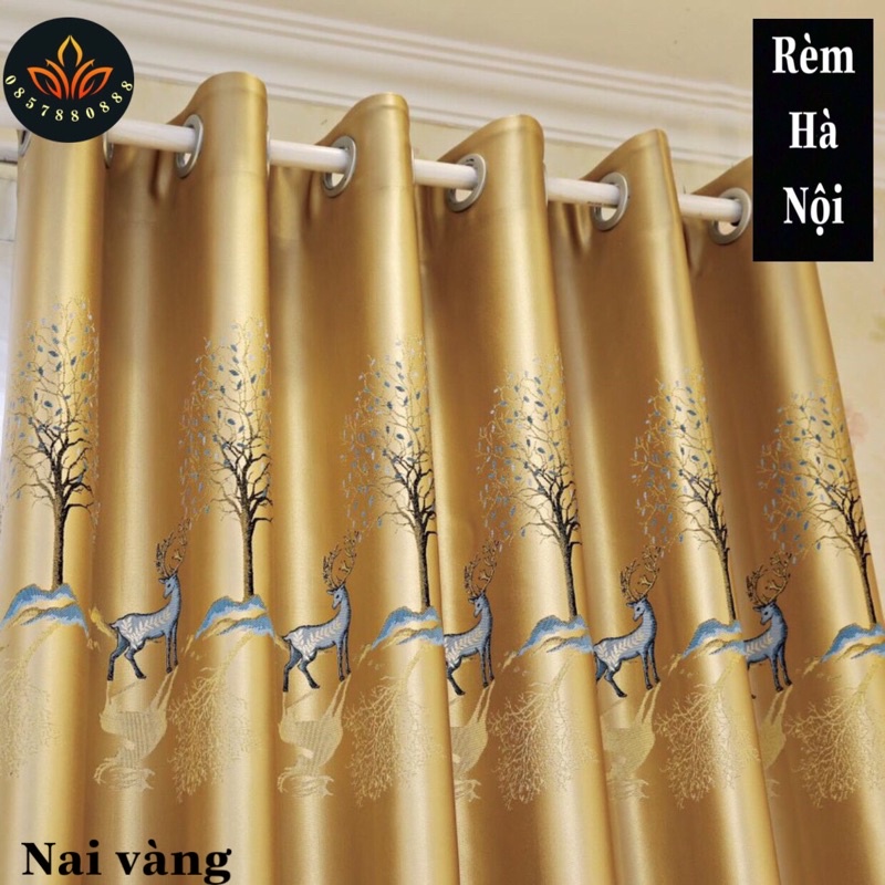 Rèm vải hoa  rèm cửa cản nắng cực tốt cao 2,75m( hỗ trợ cắt ngắn theo yêu cầu)