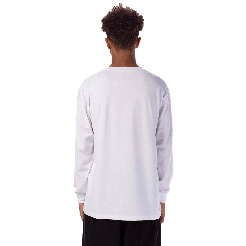 5THEWAY Áo Thun Tay Dài Trắng Logo Đen 5TW/RTW Traditional Fit Tee