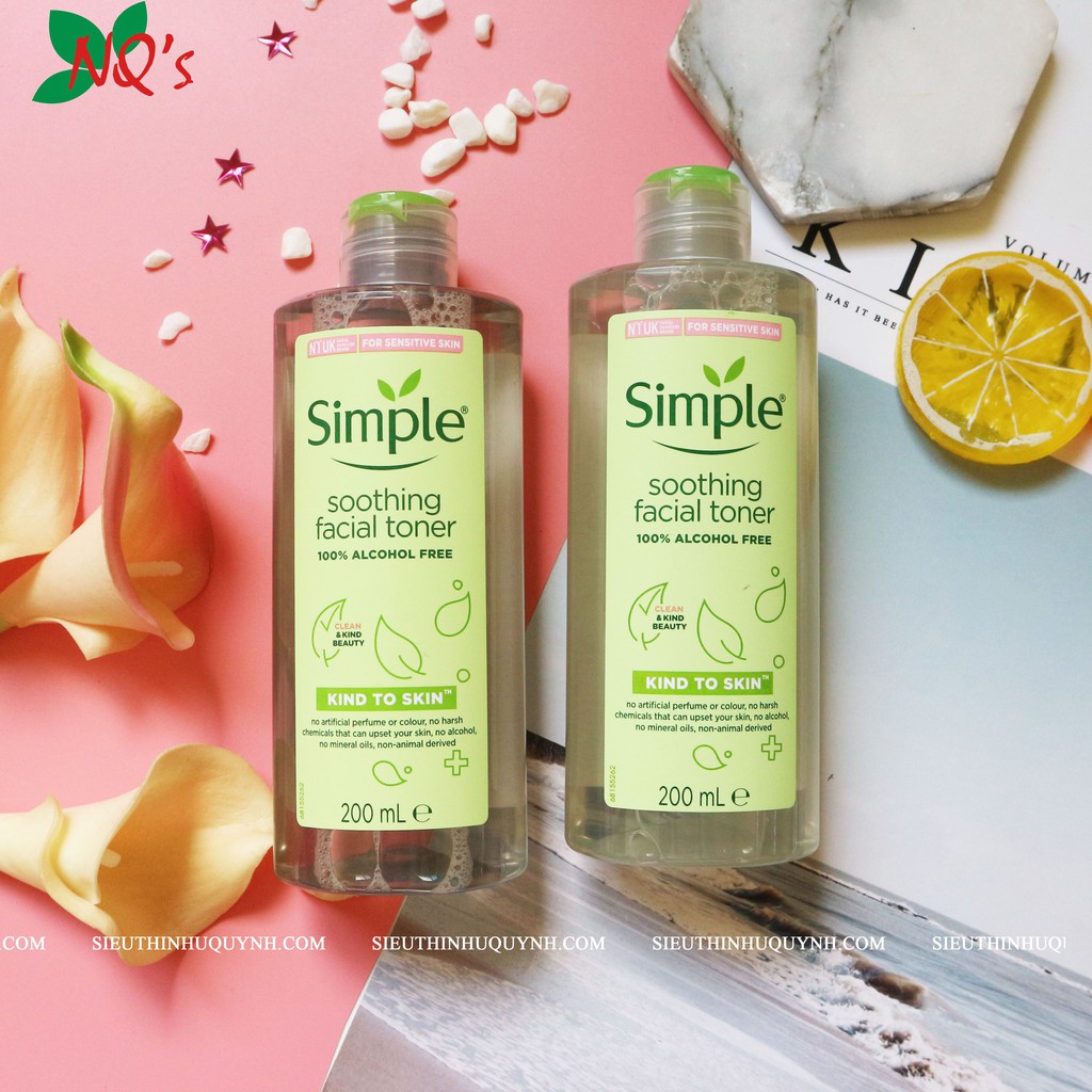 Nước Hoa Hồng Simple Kind To Skin Soothing