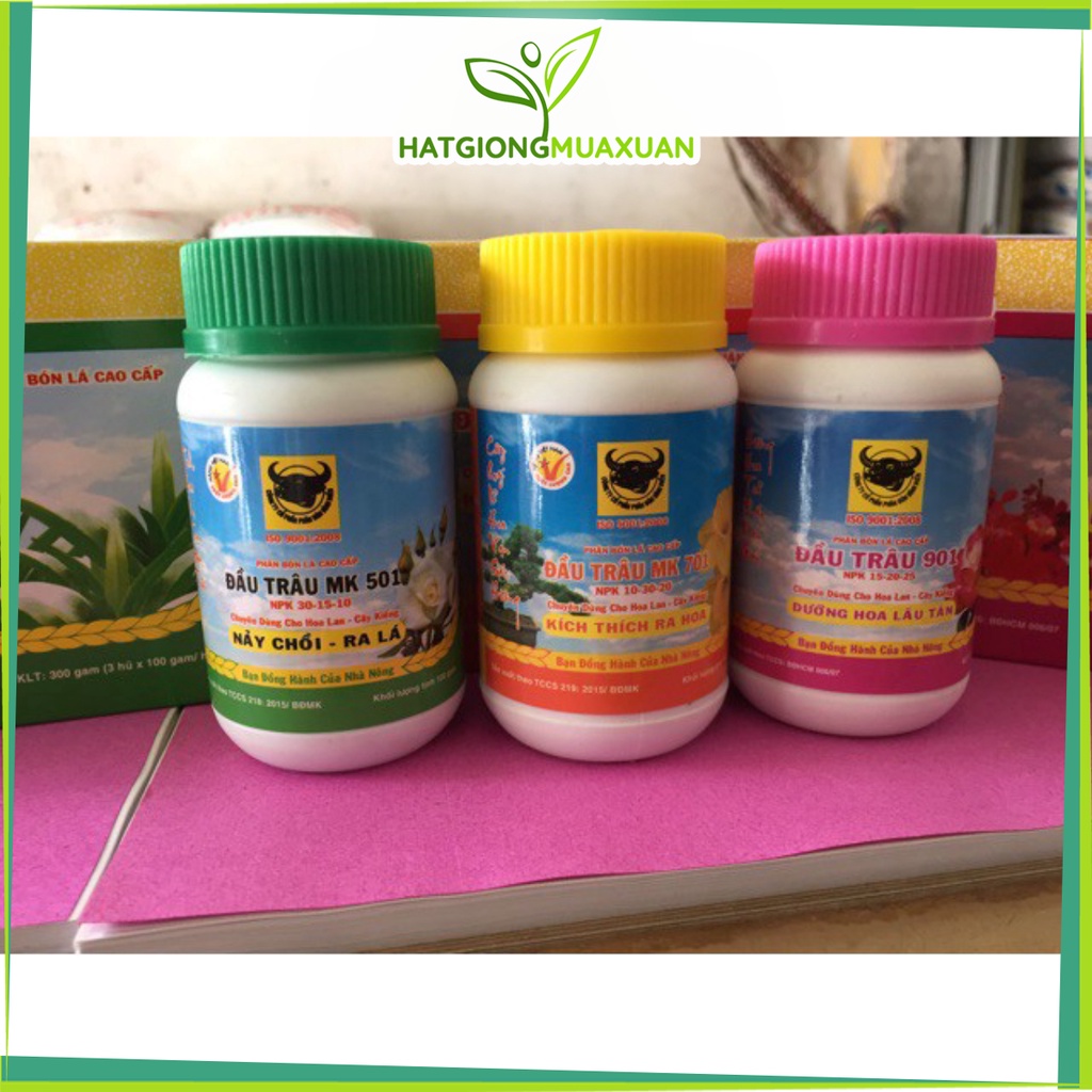 [SIEURE] Phân bón Đầu trâu cho lan MK 501 (100gr/lọ) hàng đẹp, phân phối chuyên nghiệp.