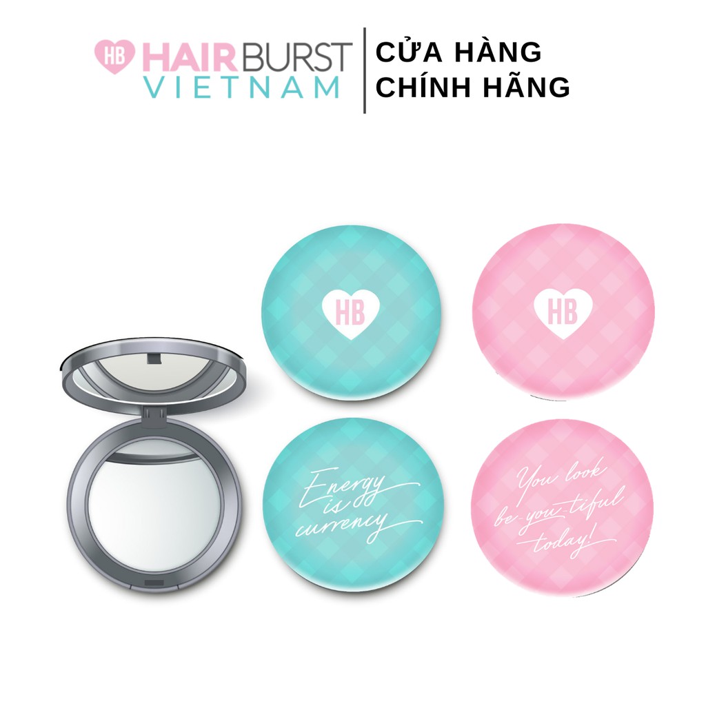 [HB GIFT] Gương Cầm Tay Hairburst 2 Mặt Zoom 2X Mini