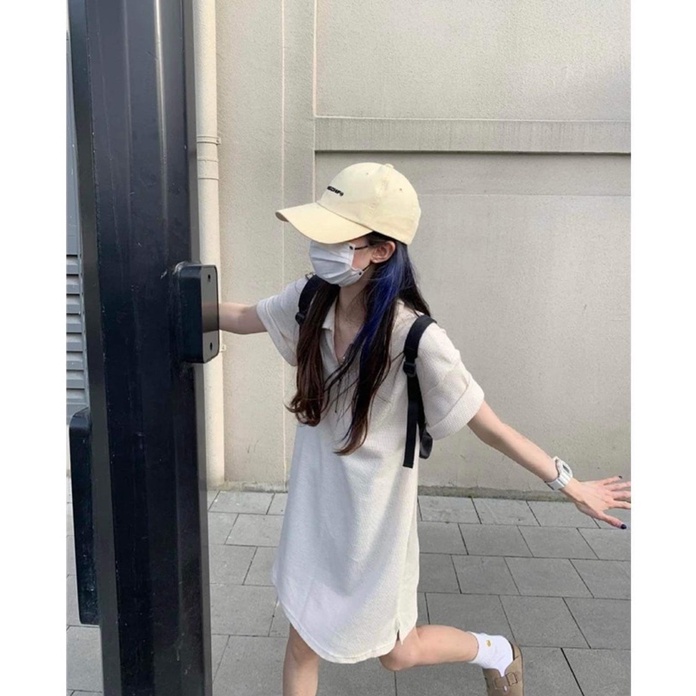 Váy Polo Cổ Khoá Bánh Bèo Nữ Nhiều Màu Hotrend