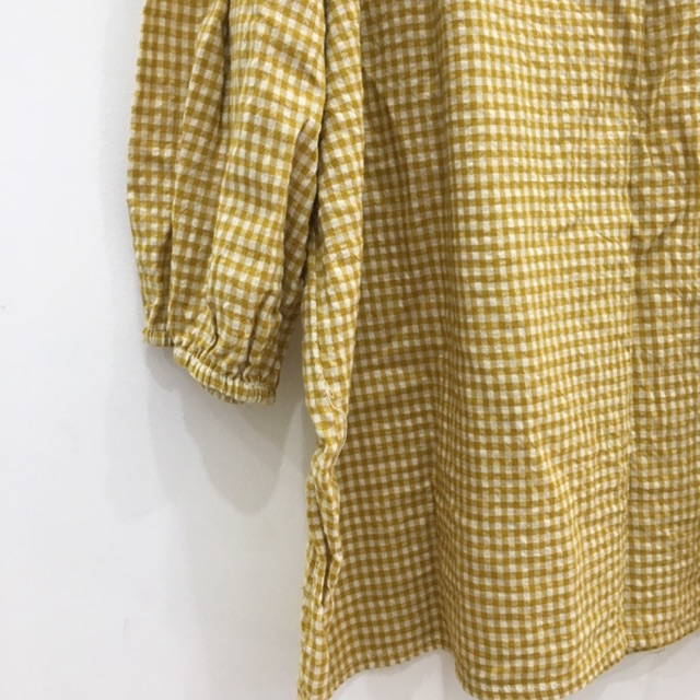 [Góc Thanh Lí] Áo trễ vai họa tiết gingham | BigBuy360 - bigbuy360.vn