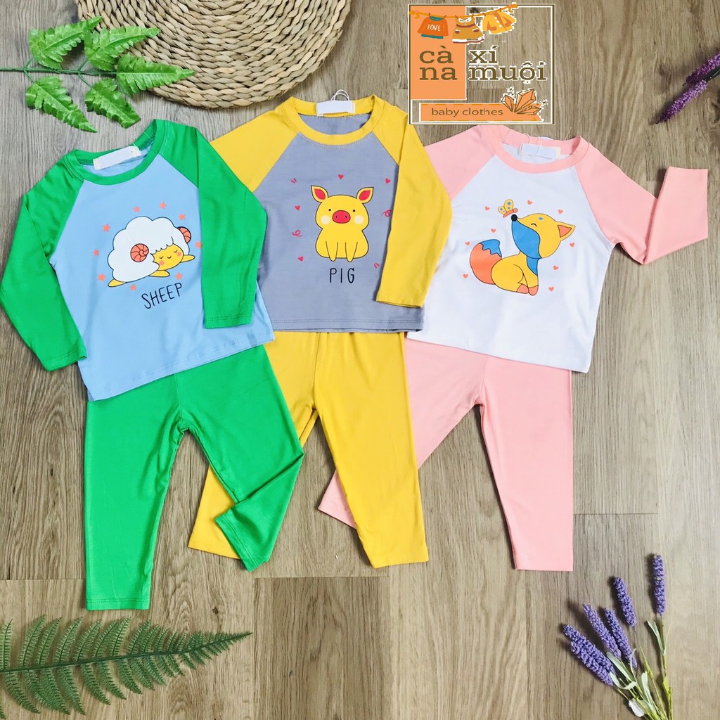 [Hàng mới] THUN LẠNH FULL SIZE bộ dài tay Minky-mom loại 1 nhiều hình cho bé cực dễ thương 7-30kg