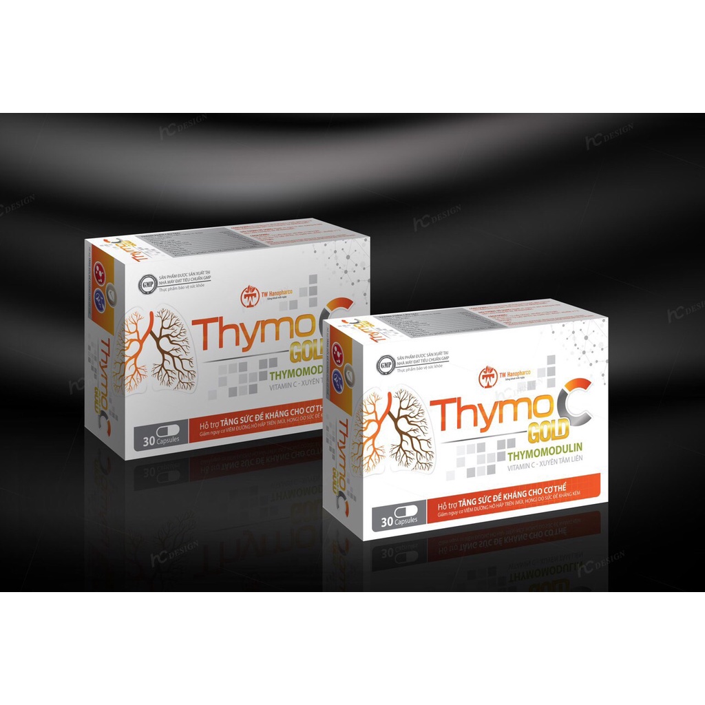 Tăng đề kháng THYMO C GOLD TW Hanopharco, bổ phổi, hỗ trợ hệ hô hấp, tai, mũi, họng