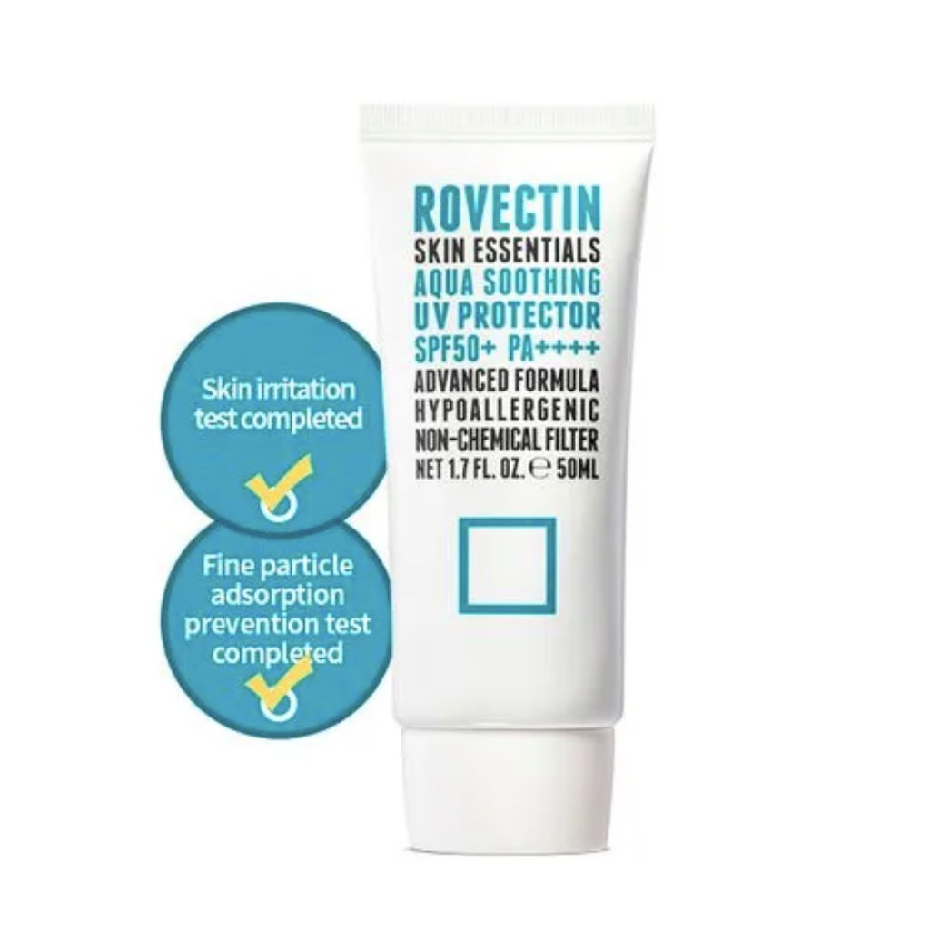 Kem Chống Nắng Vật Lí Rovectin Skin Essentials Aqua Soothing UV Protector SPF 50+ PA++++ 10ml