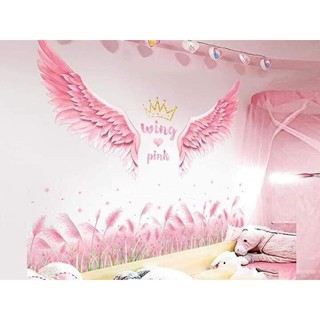COMBO DECAL DÁN TƯỜNG ĐÔI CÁNH THIÊN THẦN CHÂN TƯỜNG
