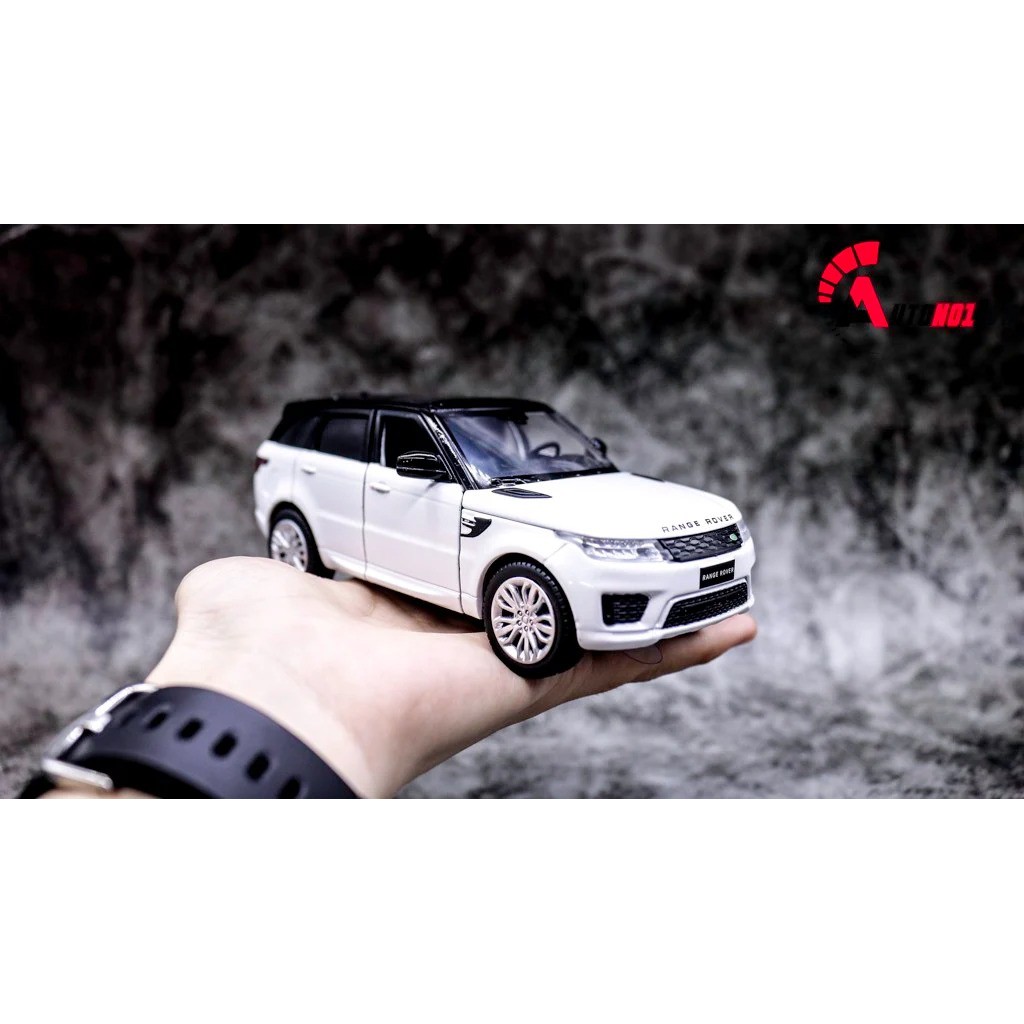 MÔ HÌNH XE LAND ROVER RANGE ROVER SPORT WHITE 1:32 JACKIEKIM 7624