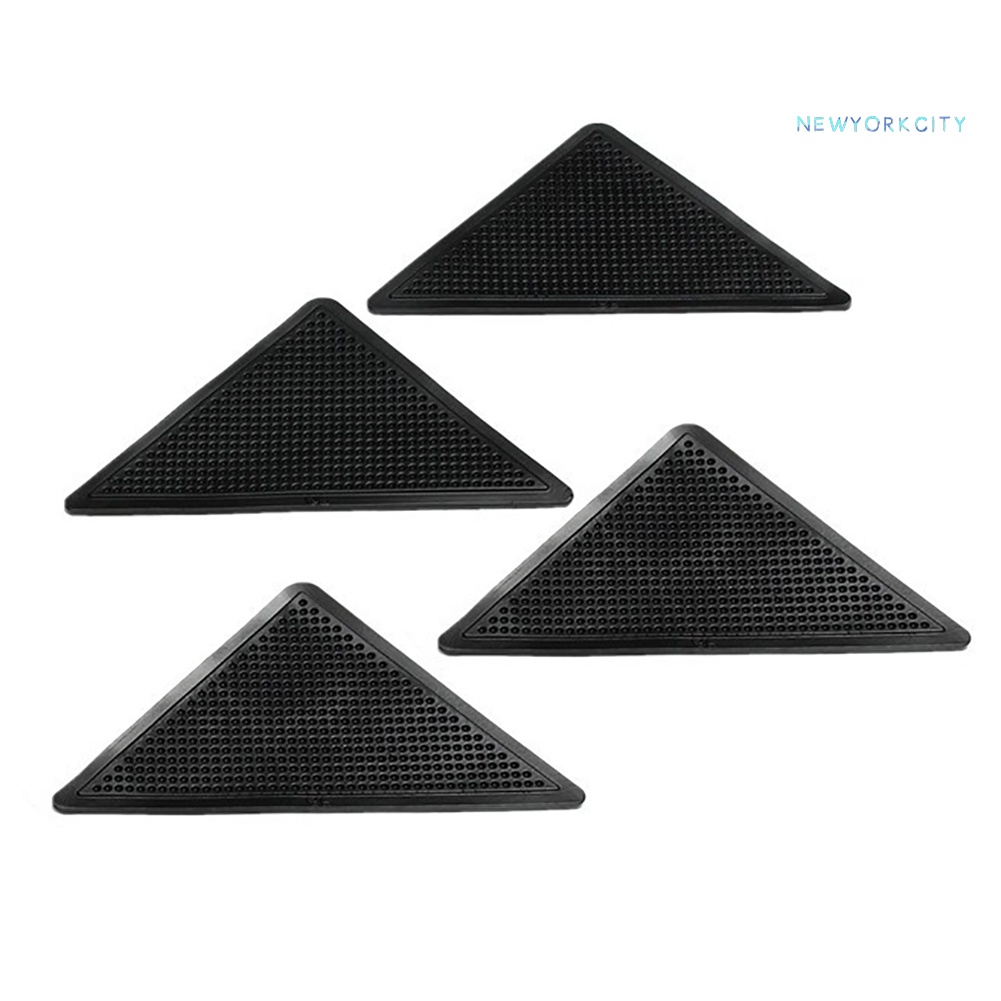 4 Miếng Silicone Dán Sàn Chống Trượt Cho Nhà Tắm / Phòng Khách